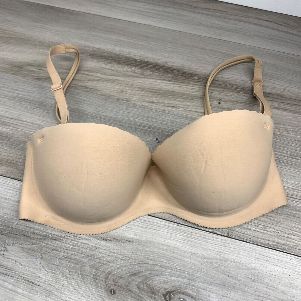 Victorias Secret Womens Bra Size 34D Angels Secret Embrace Nude Adjustable Bra‎
